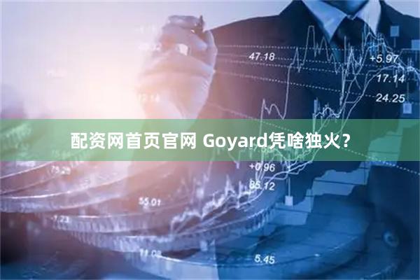 配资网首页官网 Goyard凭啥独火？